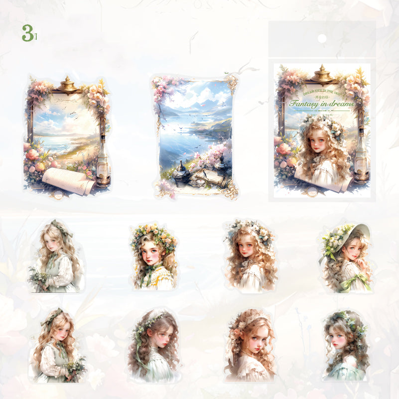 Fantasy In Dreams Sticker 10pcs