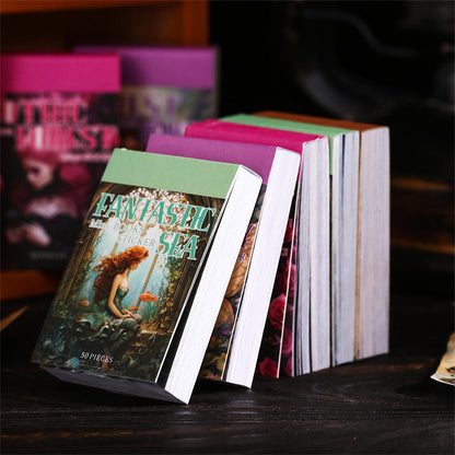 Fantasy Mini Book Sticker 50pcs
