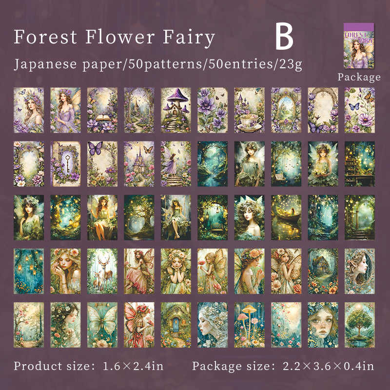Fantasy Mini Book Sticker 50pcs