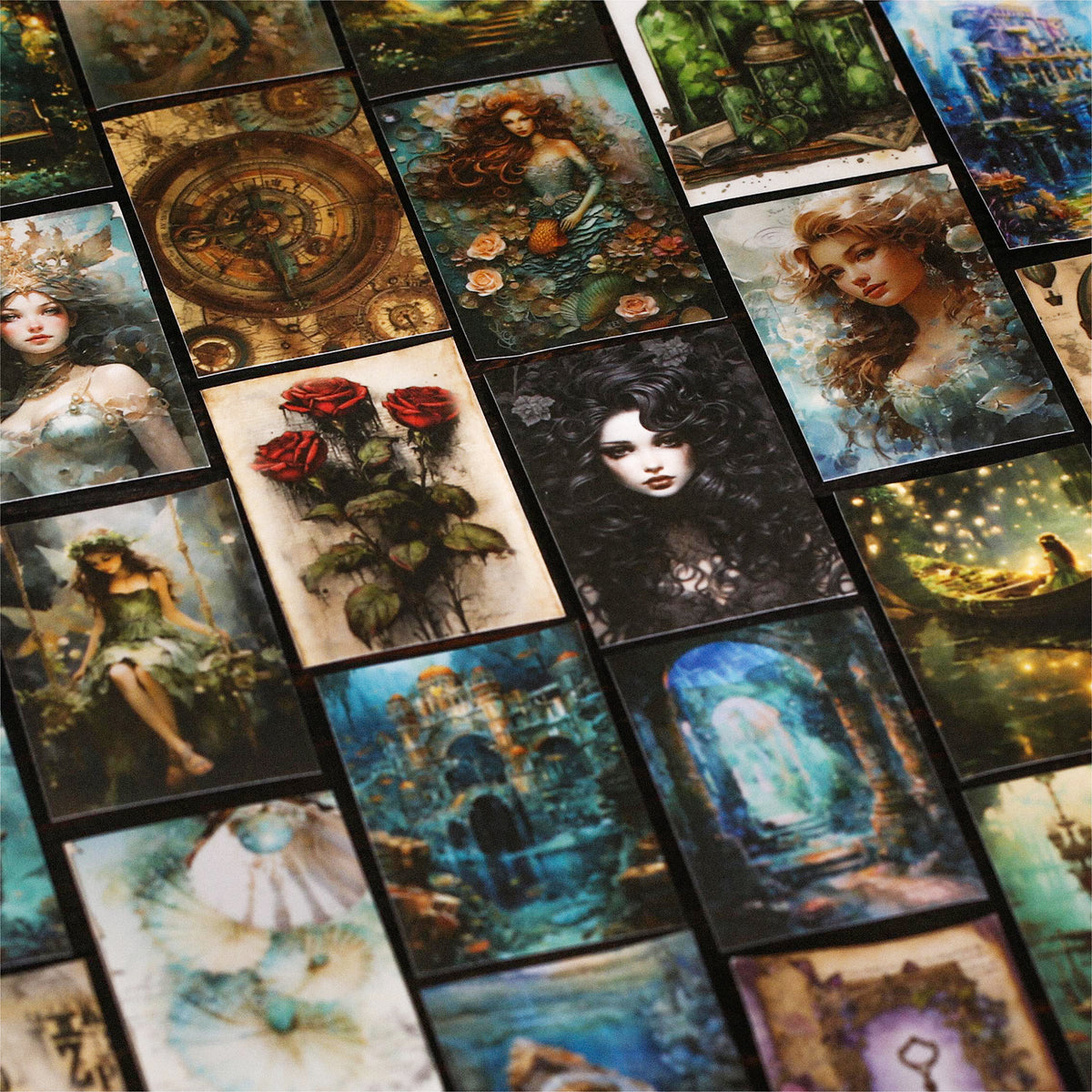 Fantasy Mini Book Sticker 50pcs