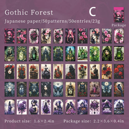 Fantasy Mini Book Sticker 50pcs