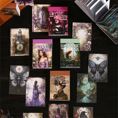 Fantasy Mini Book Sticker 50pcs
