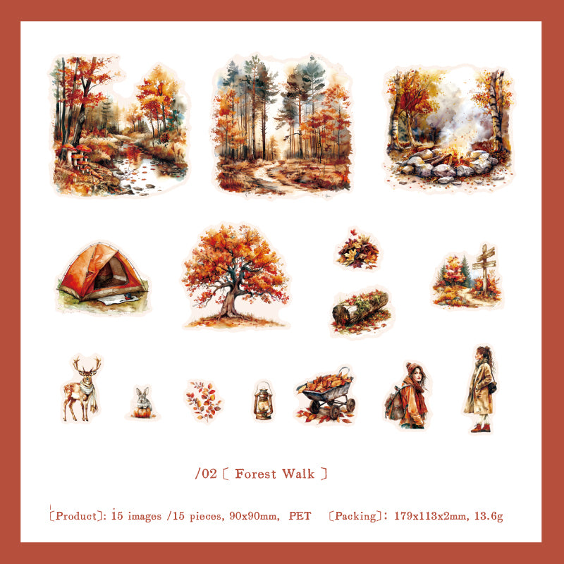 Farewell To The Afternoon Sticker 15pcs