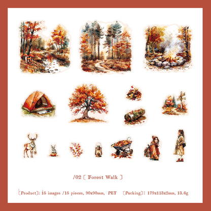 Farewell To The Afternoon Sticker 15pcs