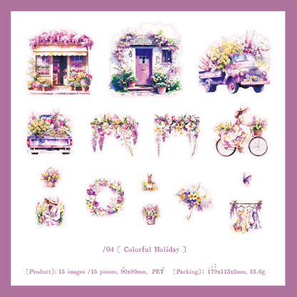 Farewell To The Afternoon Sticker 15pcs