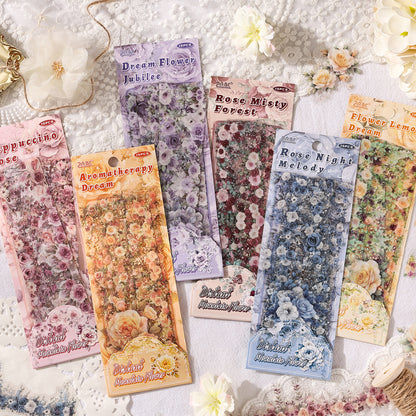 Far Mounrain Flowers Sticker 15pcs