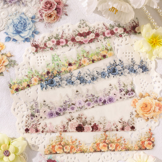 Far Mounrain Flowers Sticker 15pcs