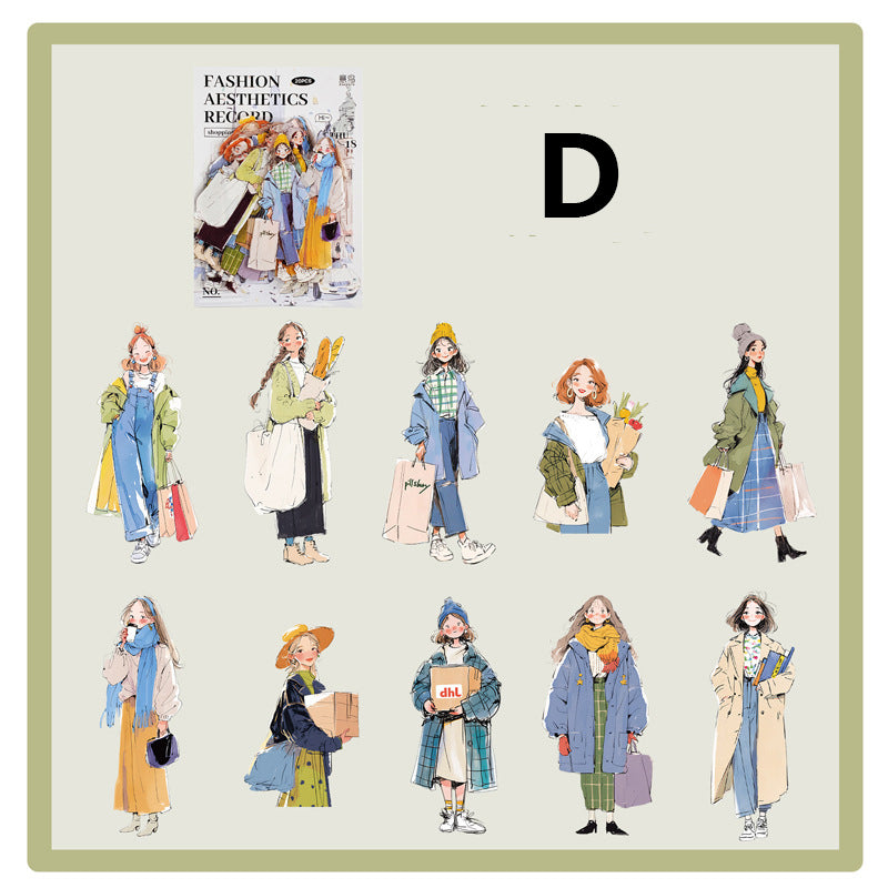 Fashion Aesthetics Sticker 20pcs