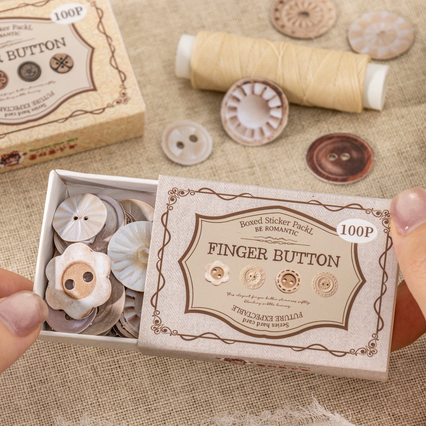 Fingertip Button Sticker 100pcs