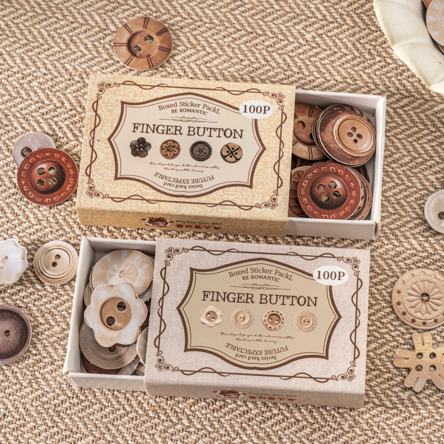 Fingertip Button Sticker 100pcs