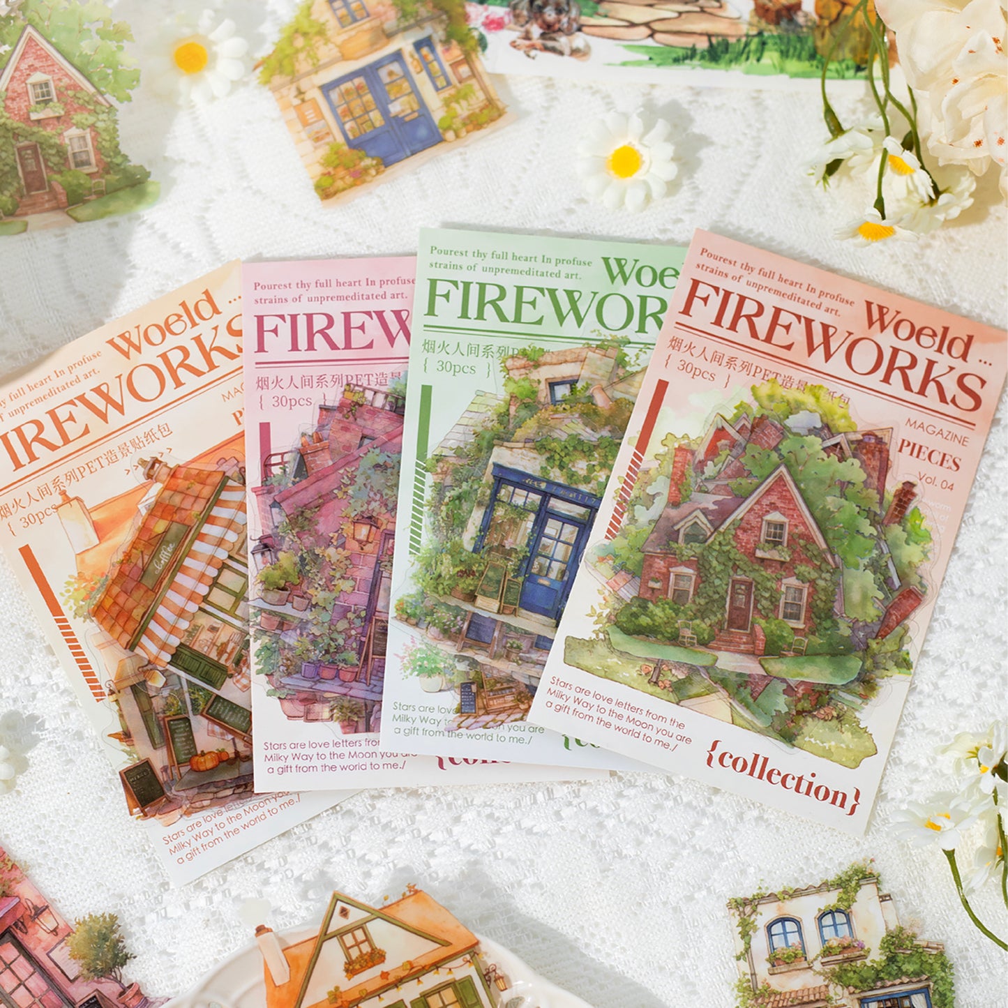 Fireworks world Sticker 30pcs