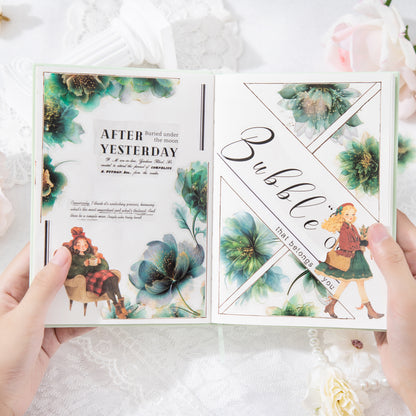 Floating Flower Draw Contours Sticker 15pcs