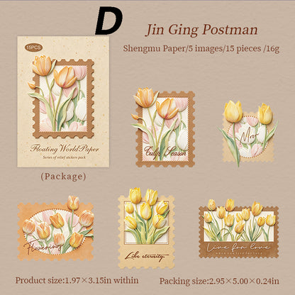 Floating World  Sticker 15pcs