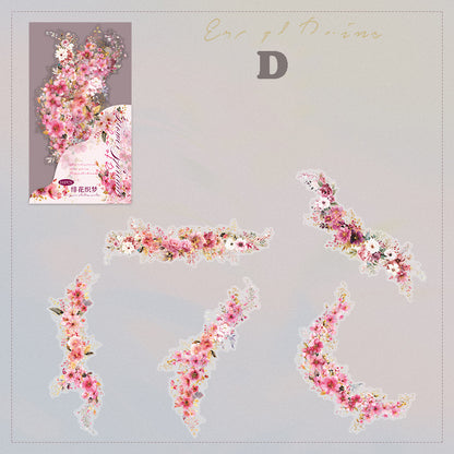 Floral Border Expansion Sticker 10pcs