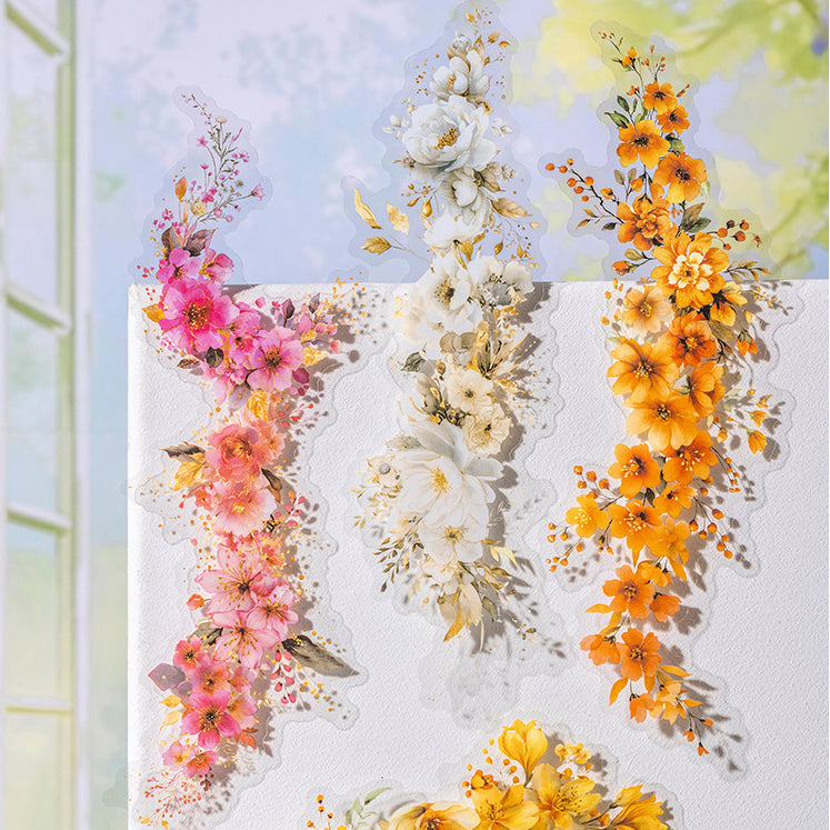 Floral Border Expansion Sticker 10pcs