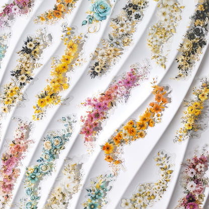 Floral Border Expansion Sticker 10pcs