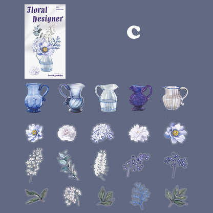 Floral Designer Sticker 20pcs