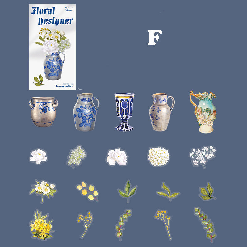 Floral Designer Sticker 20pcs