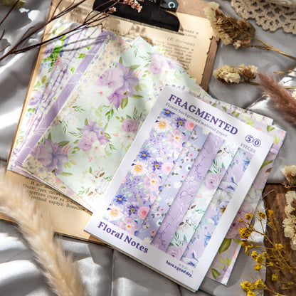 Floral Notes Sticker 50pcs