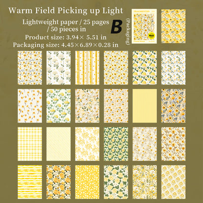 Floral Notes Sticker 50pcs