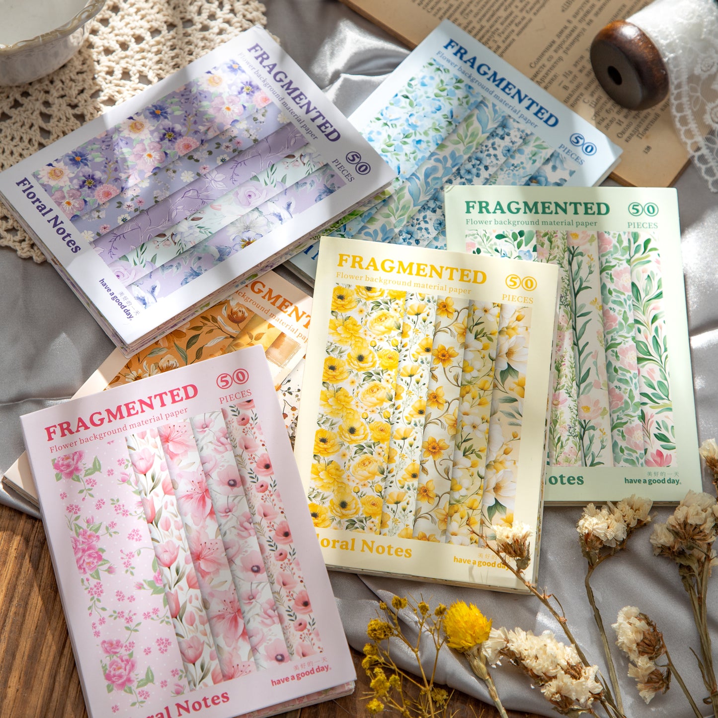 Floral Notes Sticker 50pcs