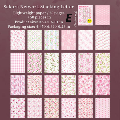 Floral Notes Sticker 50pcs