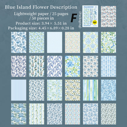 Floral Notes Sticker 50pcs