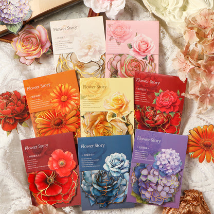 Floral Theme Journal Stickers 10pcs