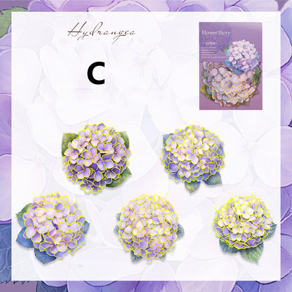 Floral Theme Journal Stickers 10pcs