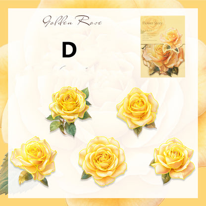 Floral Theme Journal Stickers 10pcs
