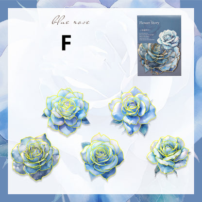 Floral Theme Journal Stickers 10pcs