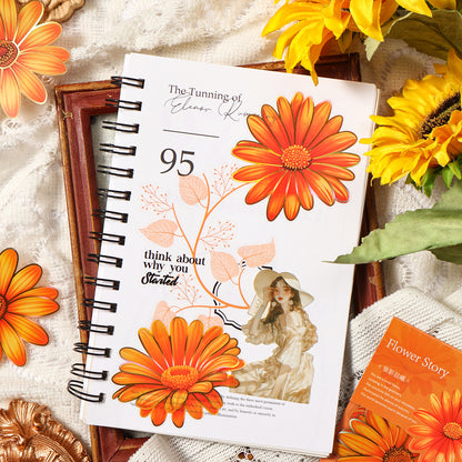 Floral Theme Journal Stickers 10pcs
