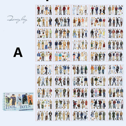 Flower Boys Series Sticker 50pcs