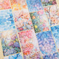 Floral Background Stickers 5pcs