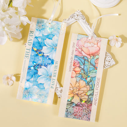 Floral Background Stickers 5pcs