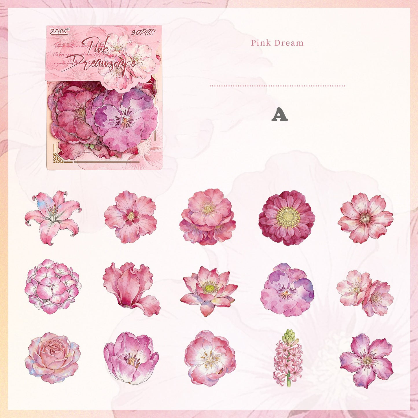 Flower Dance Stickers 30pcs
