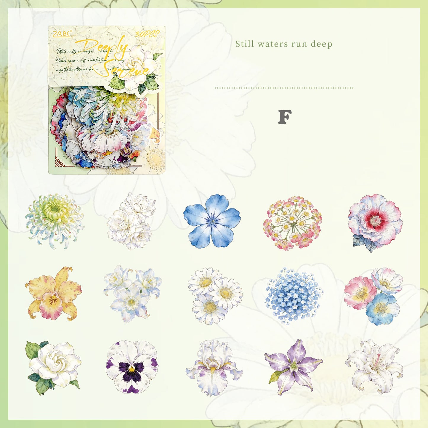 Flower Dance Stickers 30pcs