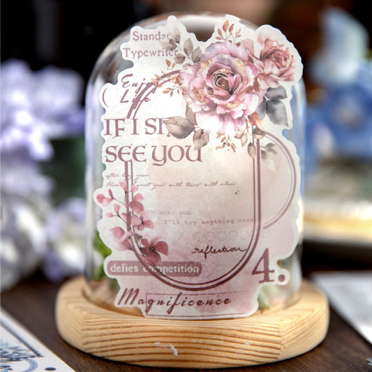 Flower Diary Sticker 6pcs