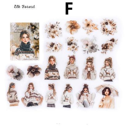 Flower Encounter Sticker 40pcs