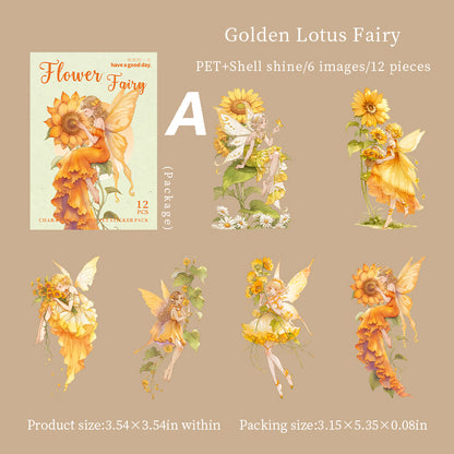 Flower Fairy Sticker 12pcs