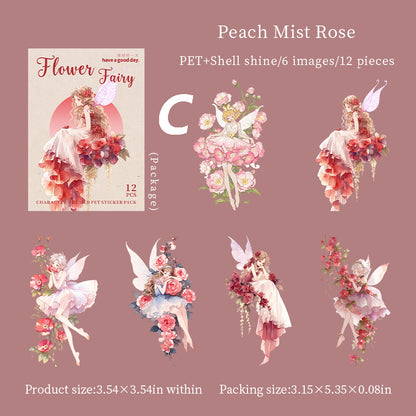 Flower Fairy Sticker 12pcs