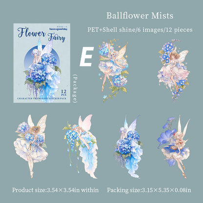 Flower Fairy Sticker 12pcs