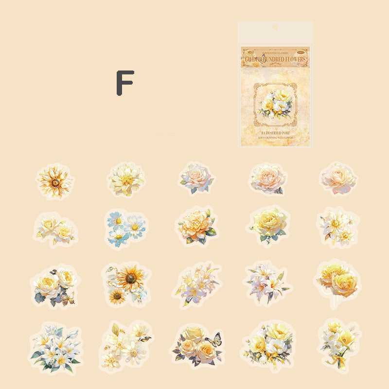 Flower Fantasy Atlas Stickers 40pcs