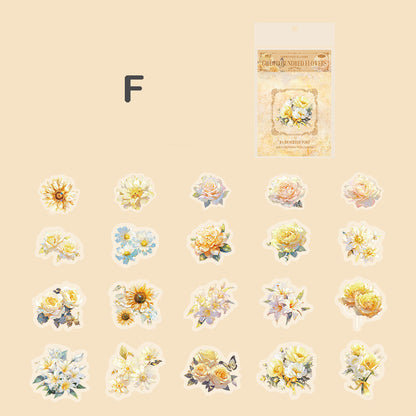 Flower Fantasy Atlas Stickers 40pcs