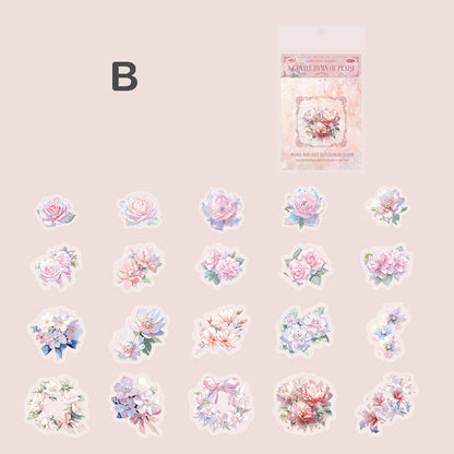 Flower Fantasy Atlas Stickers 40pcs