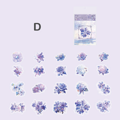 Flower Fantasy Atlas Stickers 40pcs