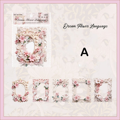 Flower Frame Sticker 10pcs