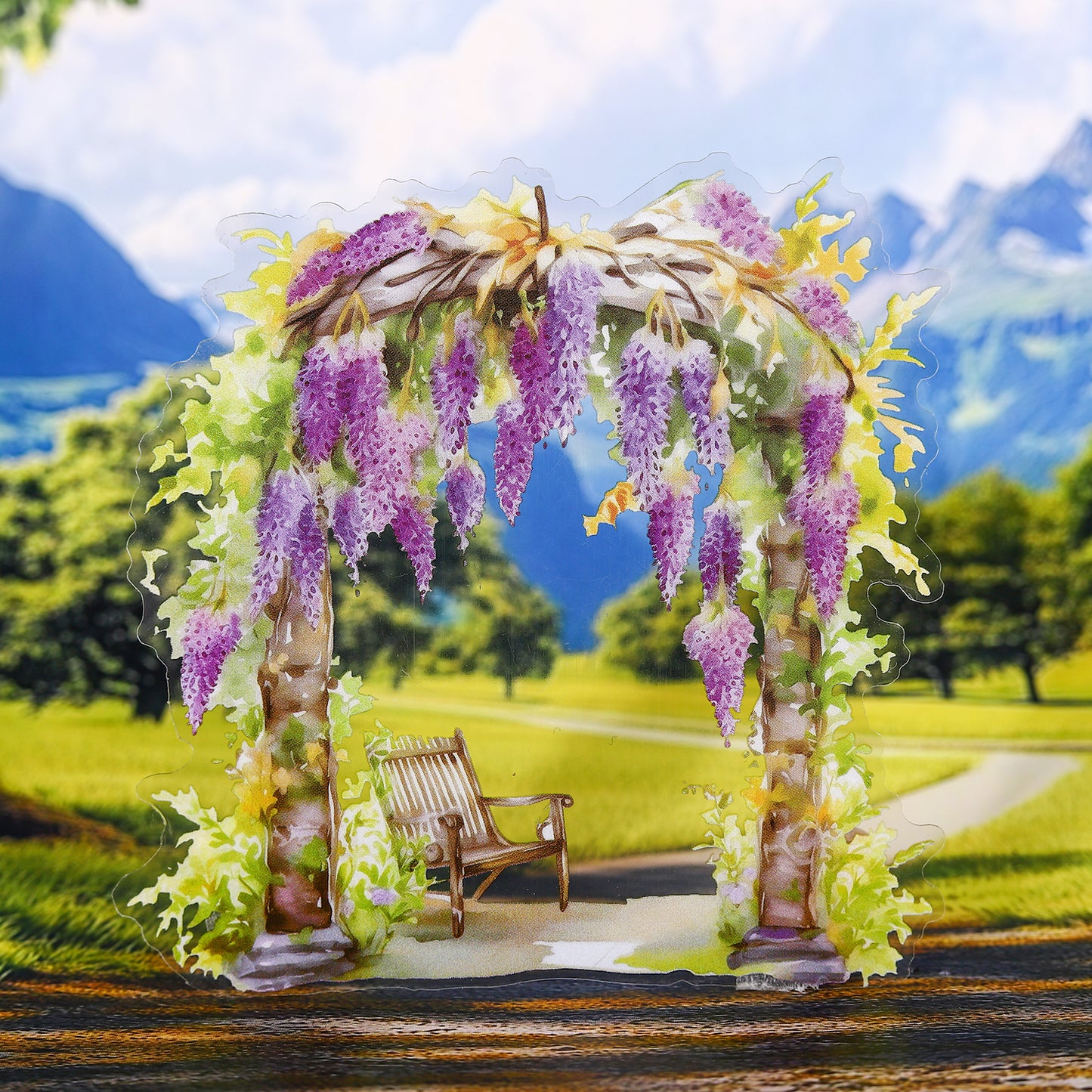 Flower Gate Art Sticker 5pcs