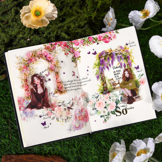 Flower Gate Art Sticker 5pcs