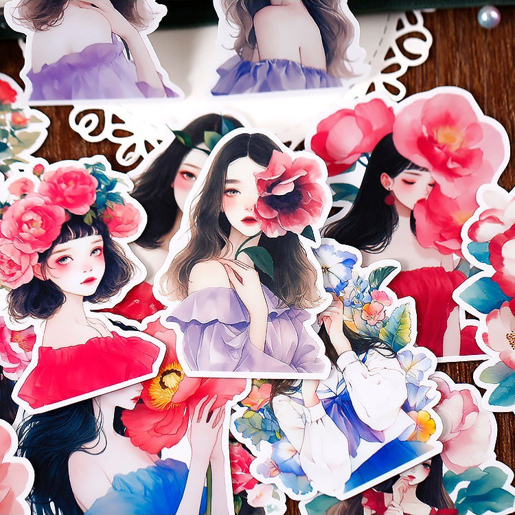 Flower Girl Stickers 18pcs